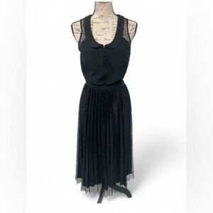 Kimchi Blue Black Top + New Mix Pleated Midi Skirt (Set) Top Medium Skirt Small